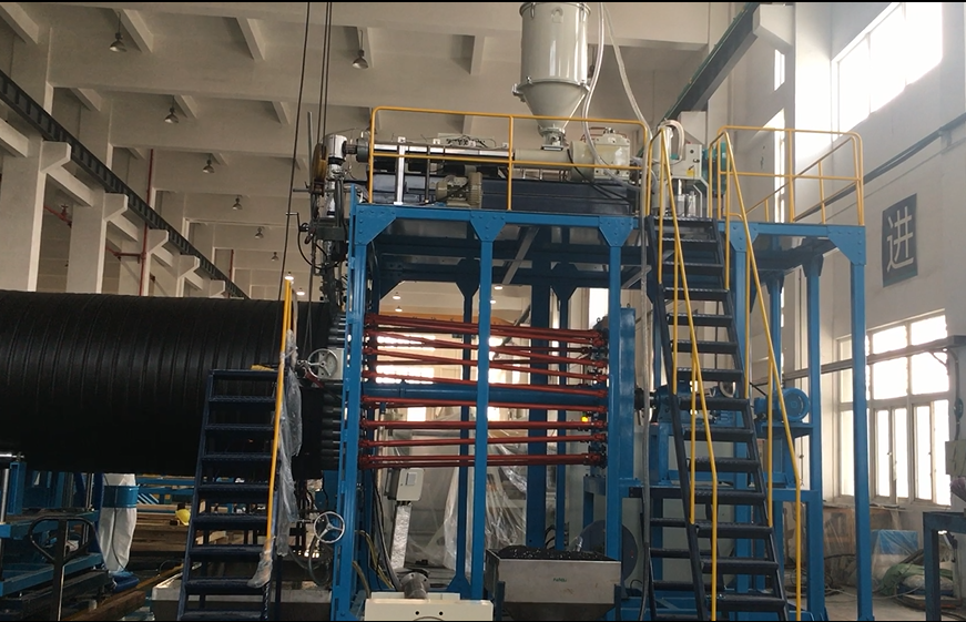 بڑے قطر HDPE سمیٹ پائپ کی پیداوار